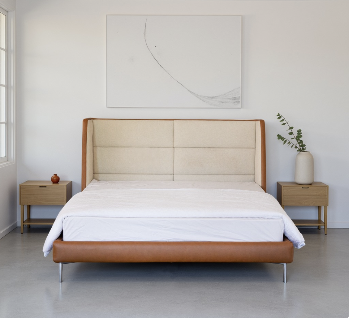 Tan Modern Bedroom Set